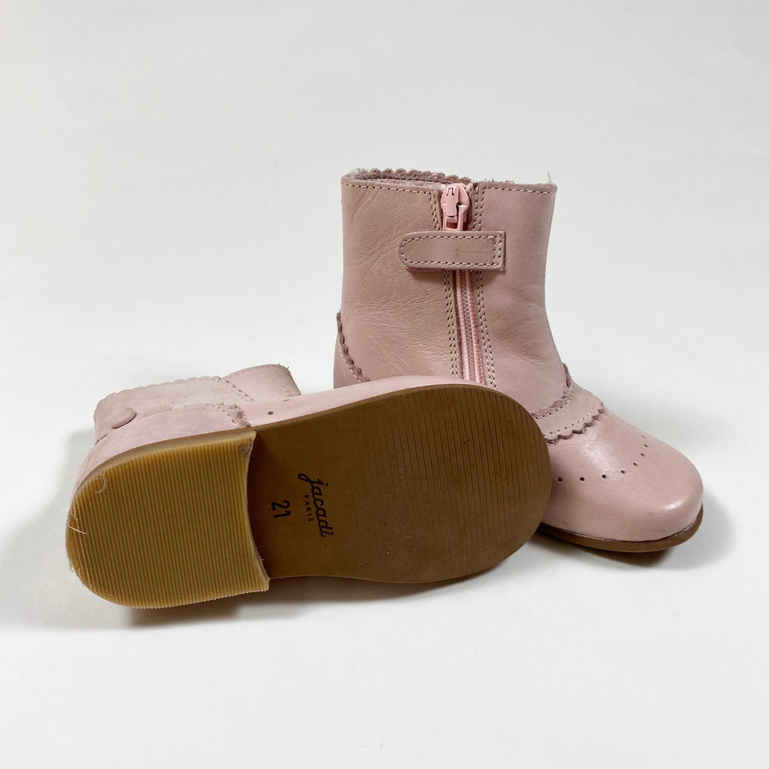 Jacadi pink leather boots 21 3