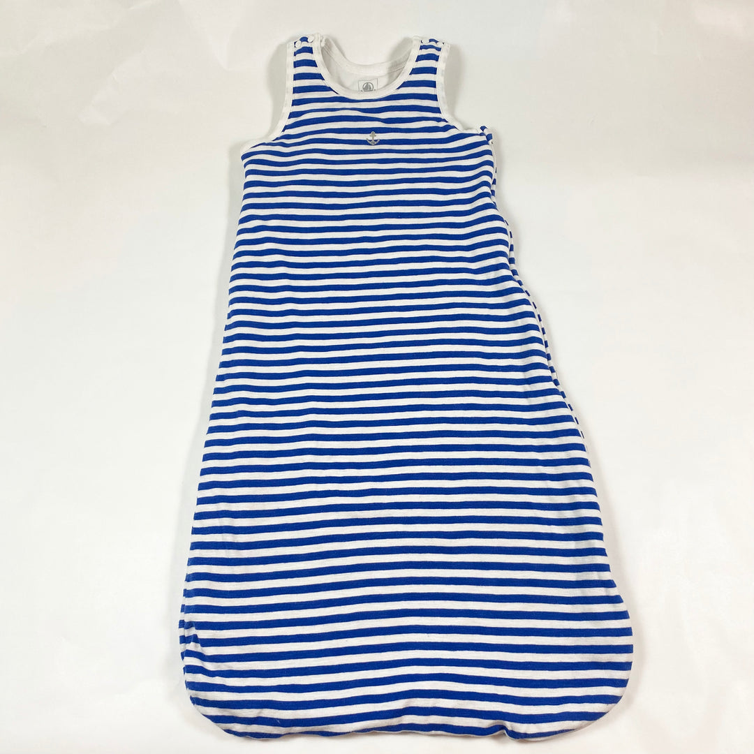 Petit Bateau blue striped extendable sleeping bag 1.5 TOG 70cm 1