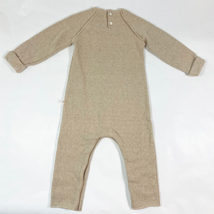 1+ In The Family oatmeal Alexandre knit  jumpsuit Second Season 24M 2