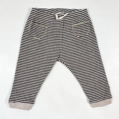 Búho black/beige striped knit trousers 18M 1