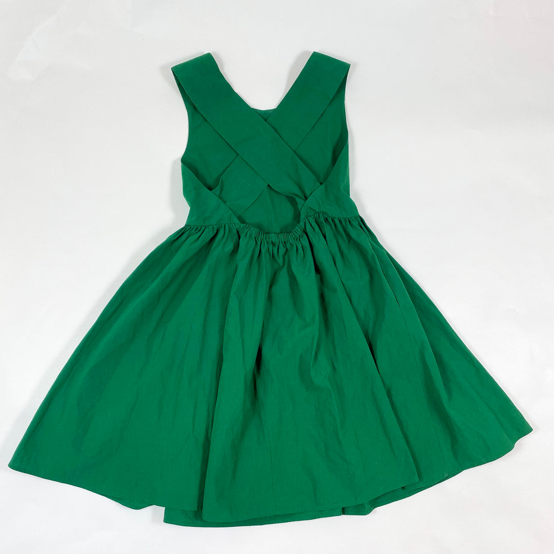 COS green twist back cotton dress 98-104/2-4Y 3