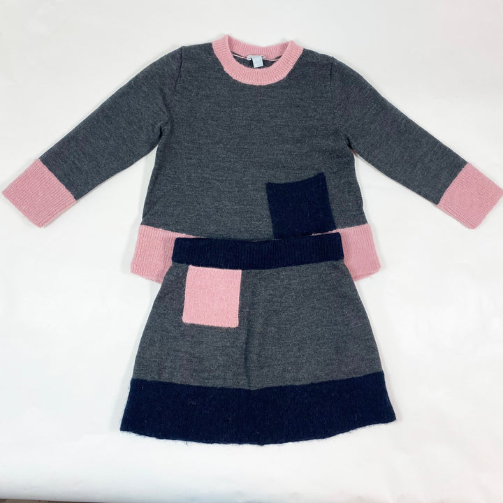 COS colour block alpaca wool  blend set 98-104/2-4Y 1