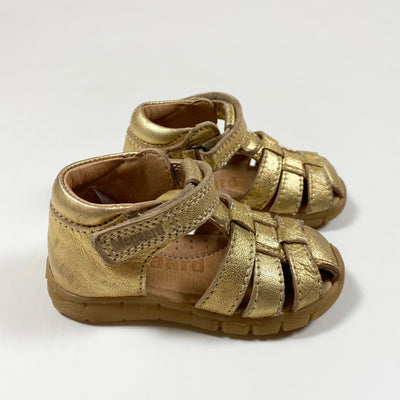 Bisgaard gold leather sandals 21 1
