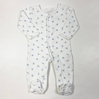 Cotton Juice white/blue print pyjama 3-6M 1