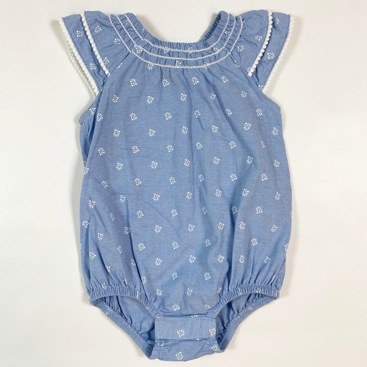 Penelope Mack blue floral romper 3-6M 1