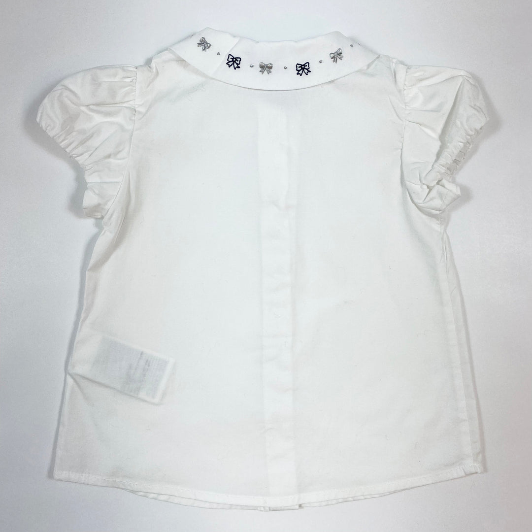 Mayoral white blouse with embroidered bow collar 18M/80 3