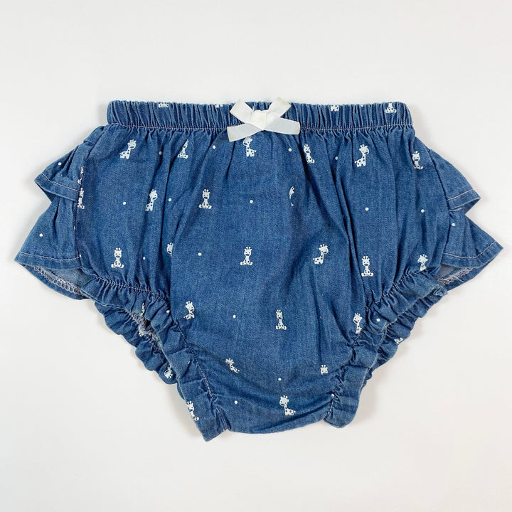Mayoral denim giraffe print bloomers 6-9M/75 1