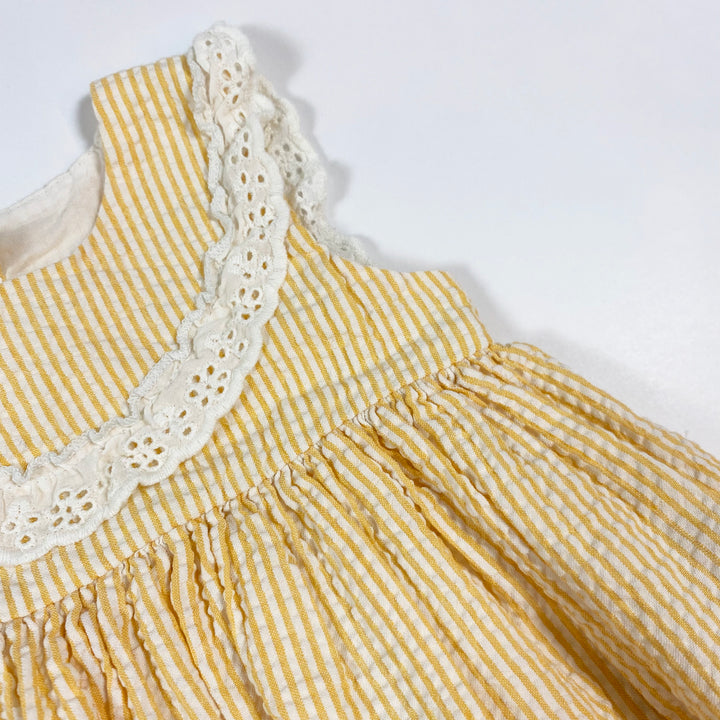Name It yellow seersucker dress 2-4M/62 2