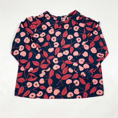 Bonpoint black red cherry blouse 4Y 1