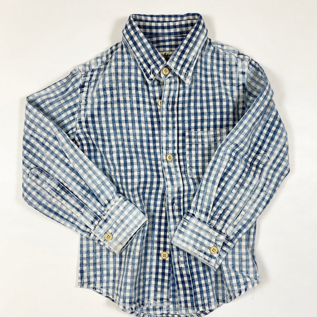 Nupkeet blue white check shirt 18M/80 1