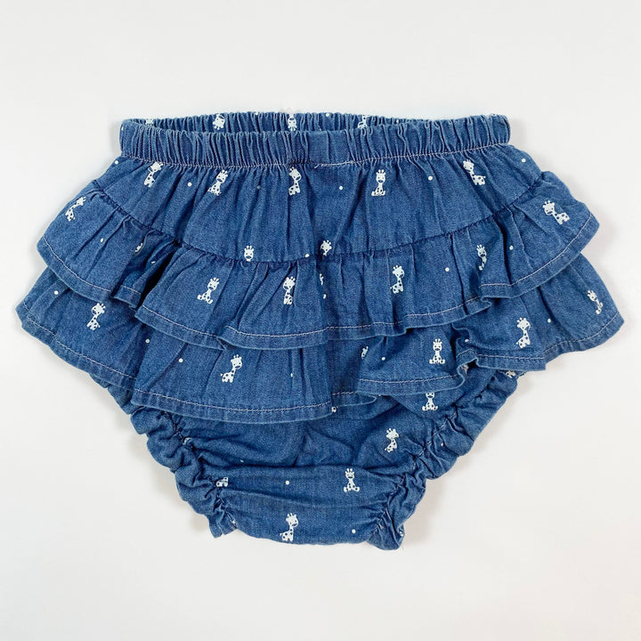 Mayoral denim giraffe print bloomers 6-9M/75 2