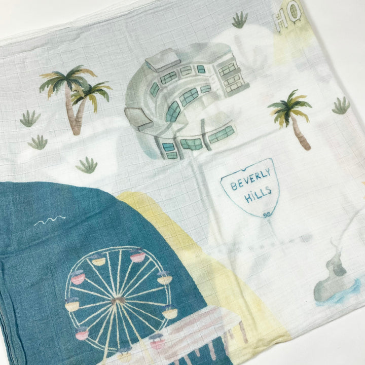 Loulou Lollipop Los Angeles muslin swaddle 120x120
