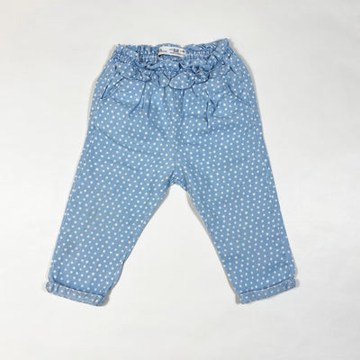 Zara light blue polkadot jeans 18-24M/92 1