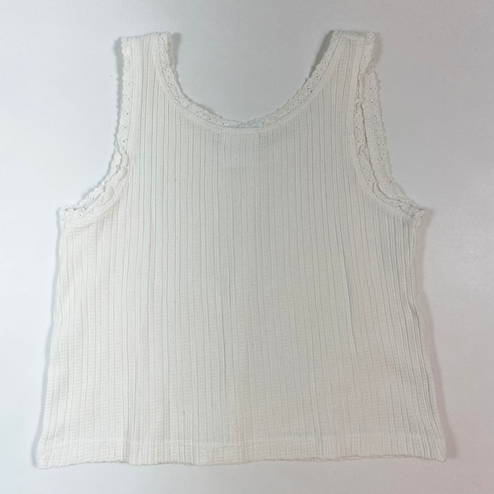 Zara white tank top 7Y/122 2