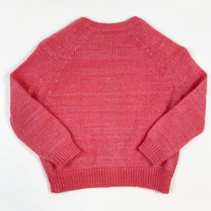 Bonpoint bubblegum mohair mix cardigan 6Y 2
