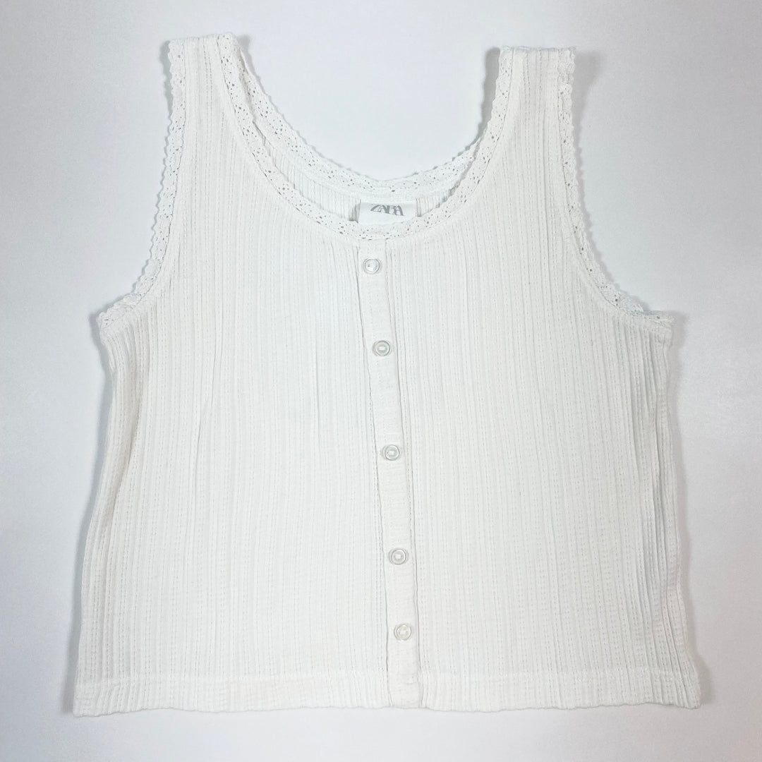 Zara white tank top 7Y/122 1