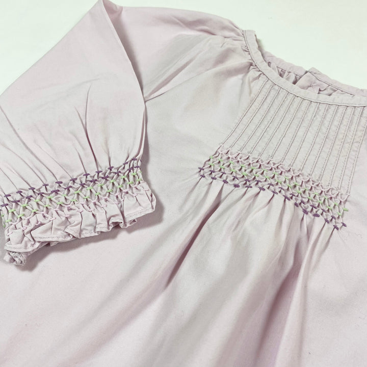 Jacadi soft purple smocked blouse 6M 2
