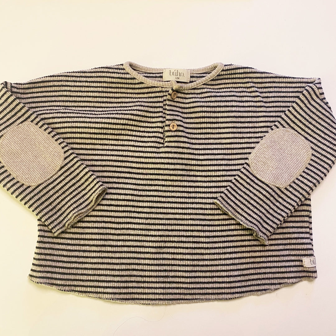 Buhò ecru striped pullover 12M 1