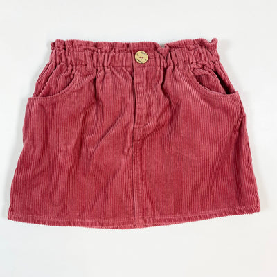 Zara berry cord skirt 4-5Y/110 1