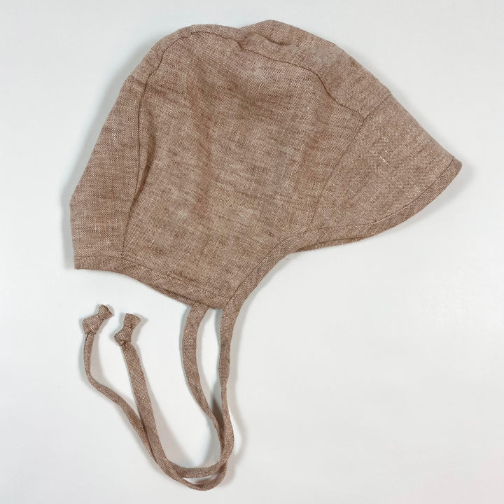 Briar Baby dusty pink linen bonnet 2-4 Y 2
