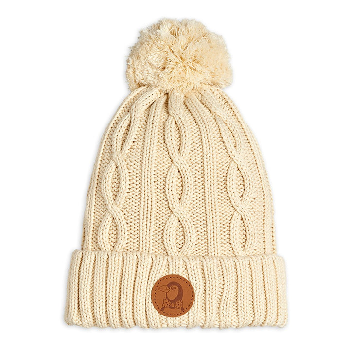 Mini Rodini off white cable knit beanie Second Season 52/54 1