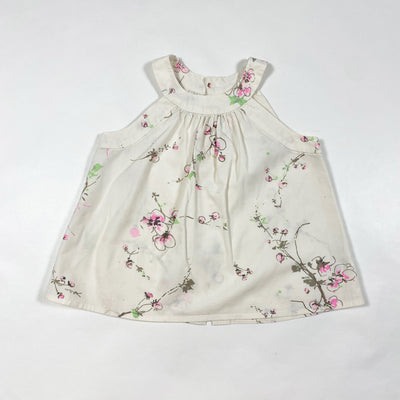 Bonpoint ecru floral short-sleeved blouse 2Y 1