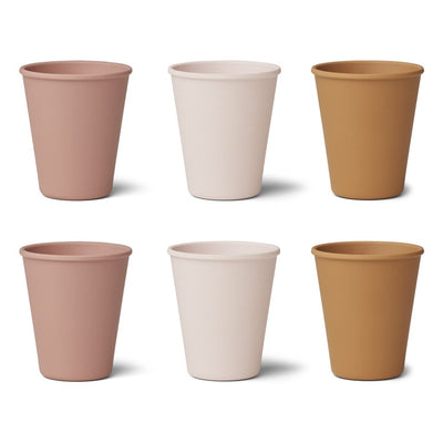 Liewood Gertrud bamboo cup pack of 6 Rose Mix Second Season 8 x 9 cm 1