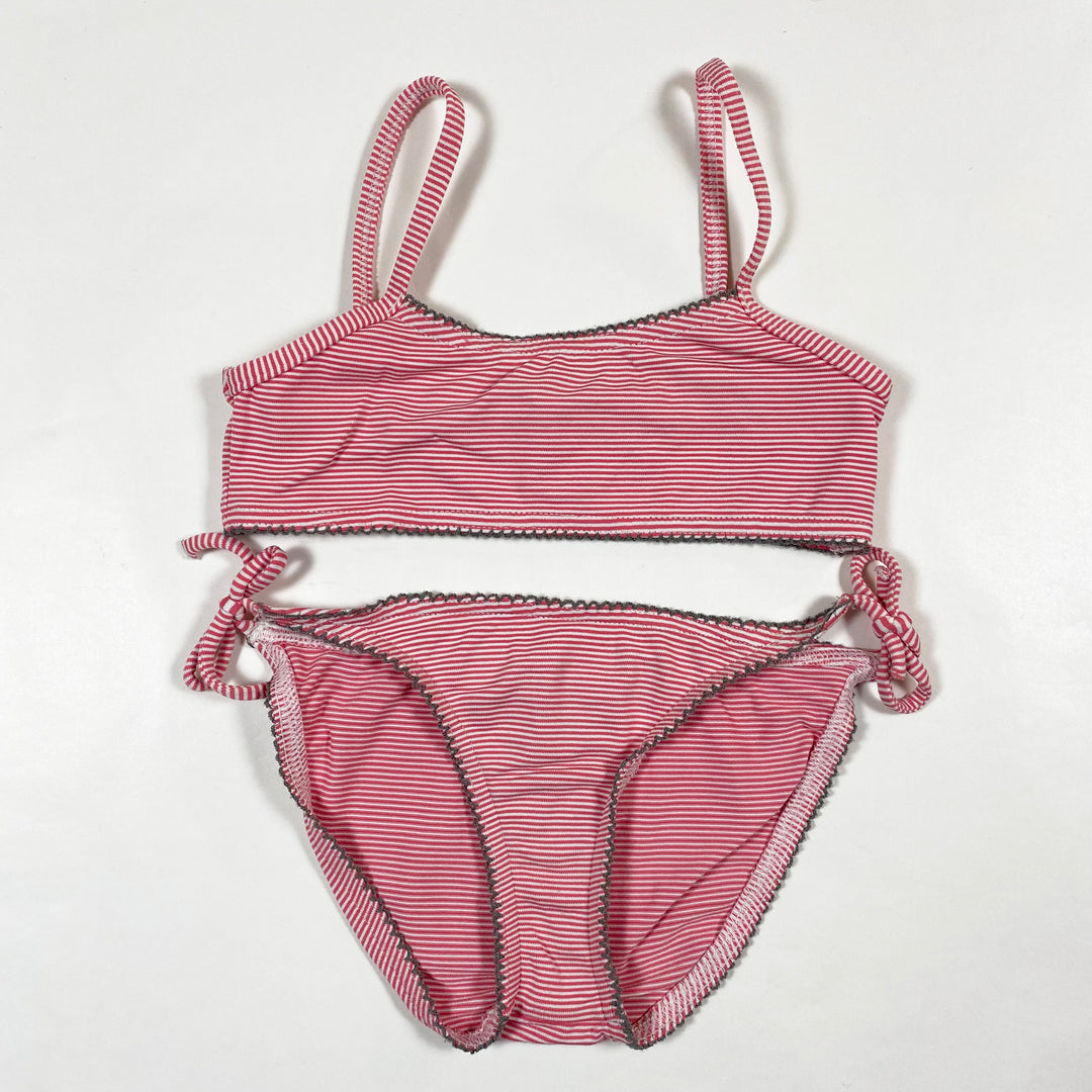 Petit Bateau red striped bikini 6Y/114 1