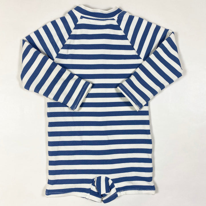 H&M blue stripe swimsuit 80/9-12M 3