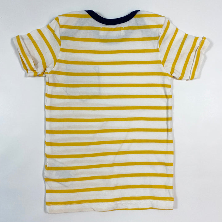 Sense Organics yellow stripe baby tshirt 6-9M/74 2