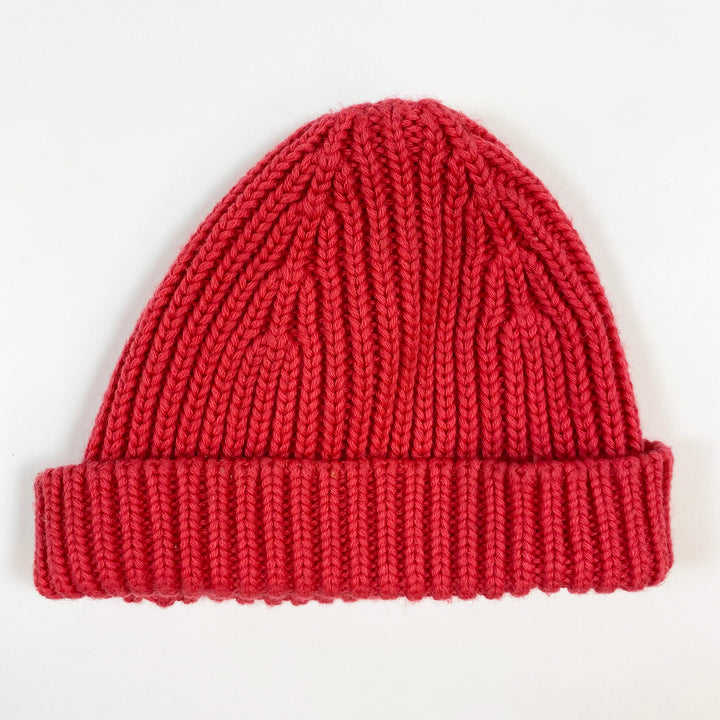 Petit Bateau peach red wool blend hat 47/49 2