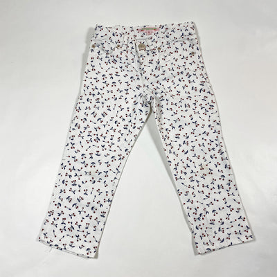 Bonpoint white cherry jeans 4Y 1