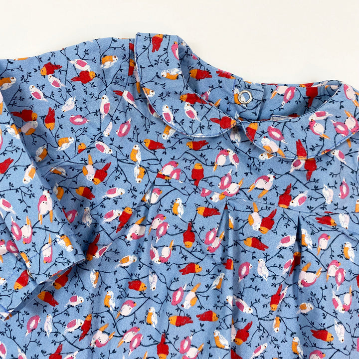 Petit Bateau bird print baby dress 6M/67 2
