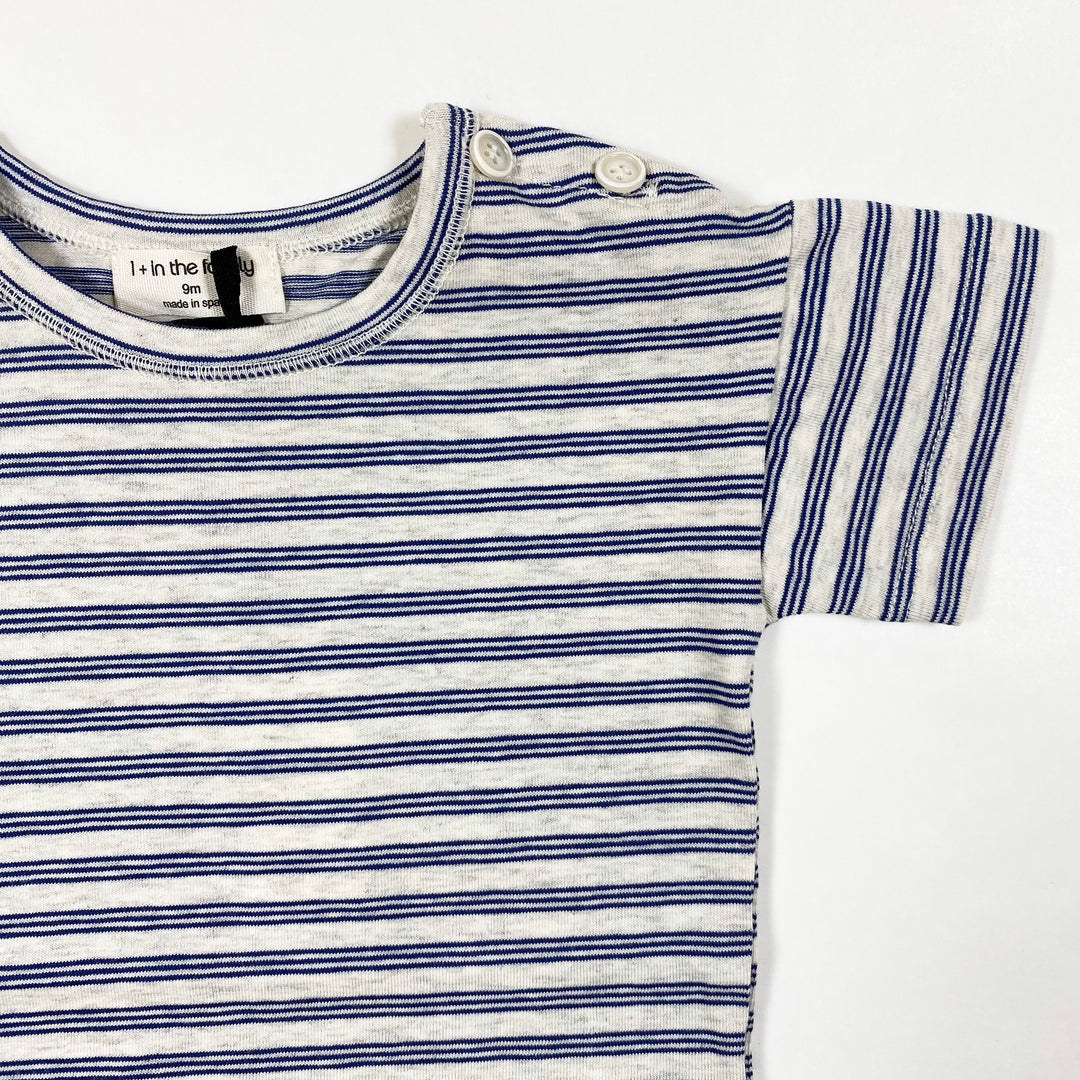 1+ in the Family sete blue striped t-shirt Second Season diff. sizes