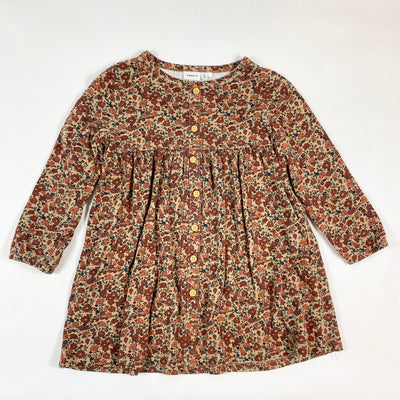 Name It burgundy cotton floral dress 5Y/110 1