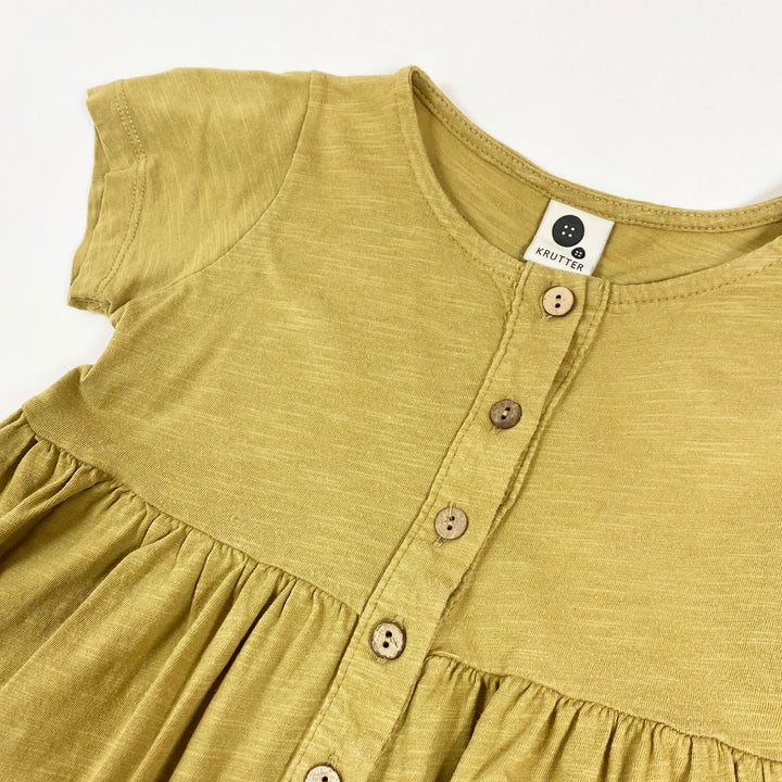 Krutter mustard cotton dress 4-5Y 2