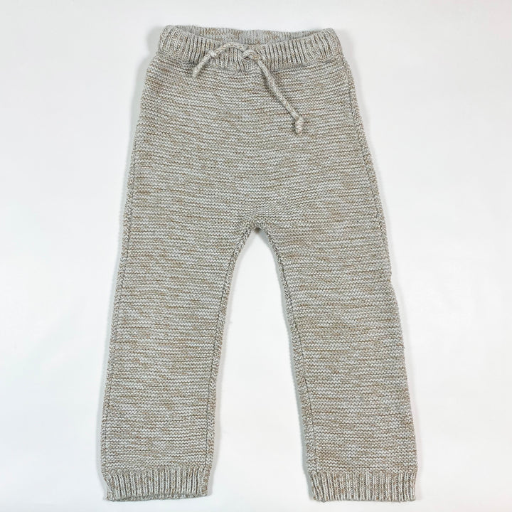 LiiLu ecru knit pants 4-6Y 1