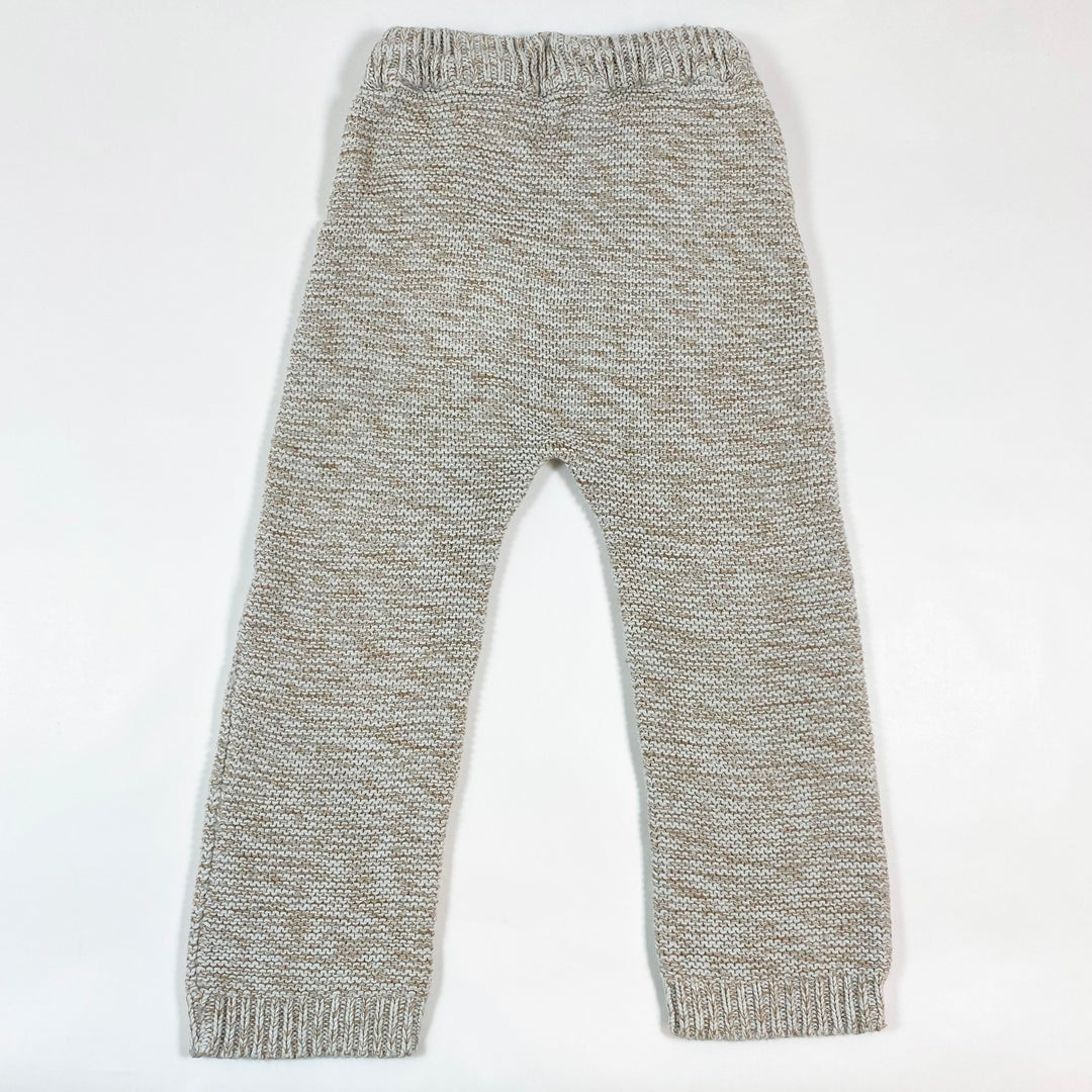 LiiLu ecru knit pants 4-6Y 3