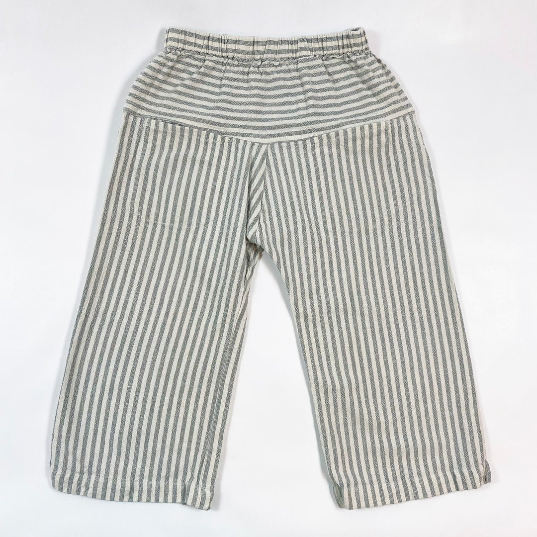 Ketiketa petrol striped cropped pants 4Y 2
