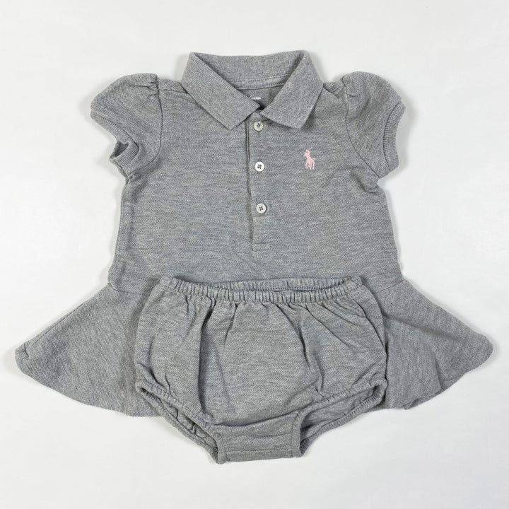 Ralph Lauren grey dress & bloomer set 3M/60 1