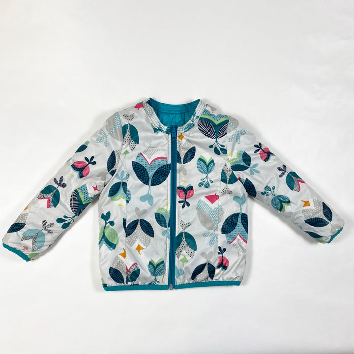 Catimini turquoise reversible jacket 3Y/98 2