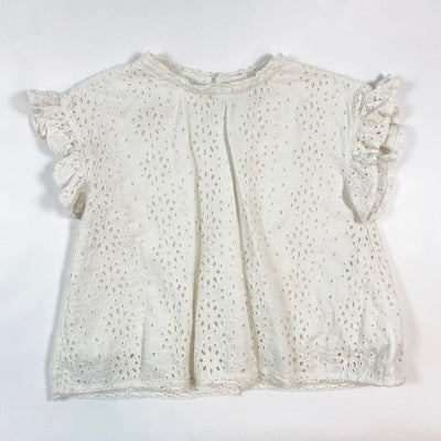 Búho off-white embroidered Eyelet blouse 4Y 1