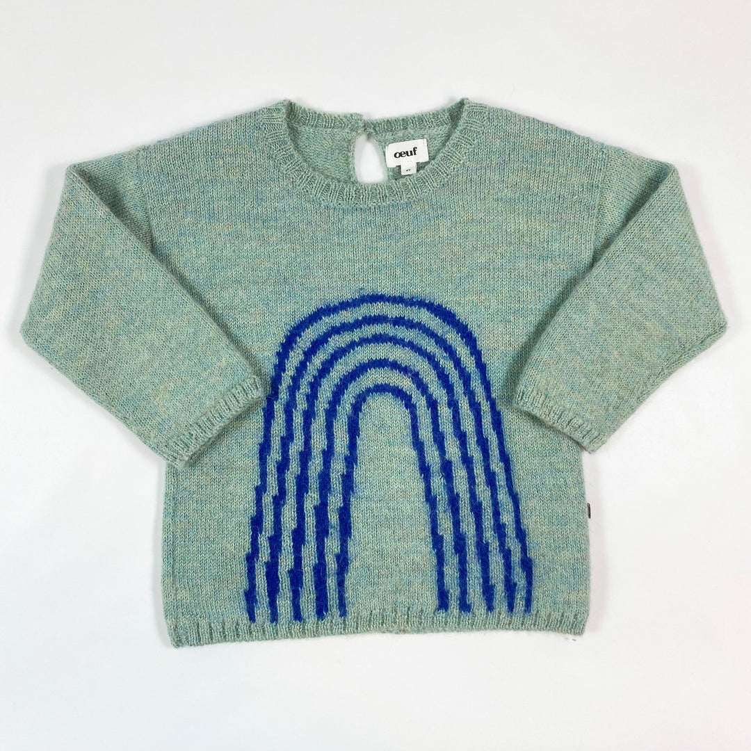 Oeuf NYC alpaca rainbow sweater 4Y 1