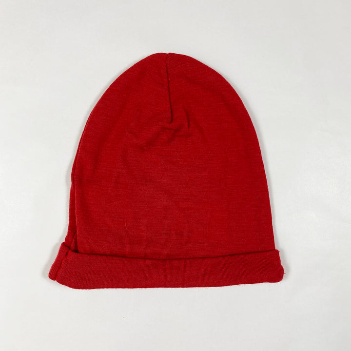 Mini Rodini red panther wool beanie Second Season 44-46/3-9M 2