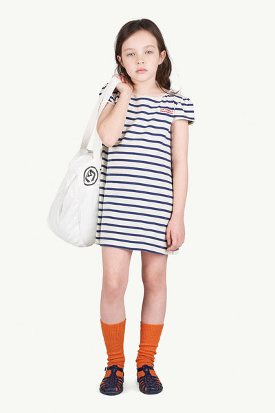 The Animals Observatory navy striped dress 8Y 1