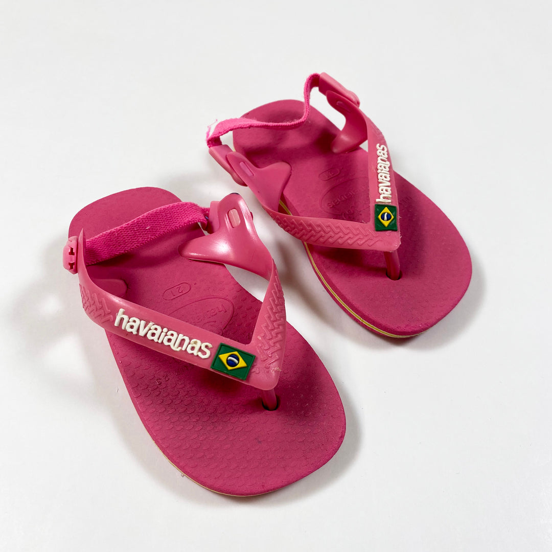 Havaianas pink toddler flip-flops 21 1