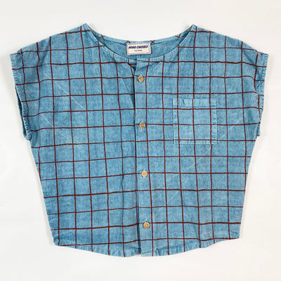 Bobo Choses blue checked shortsleeved blouse 8-9Y/134 1