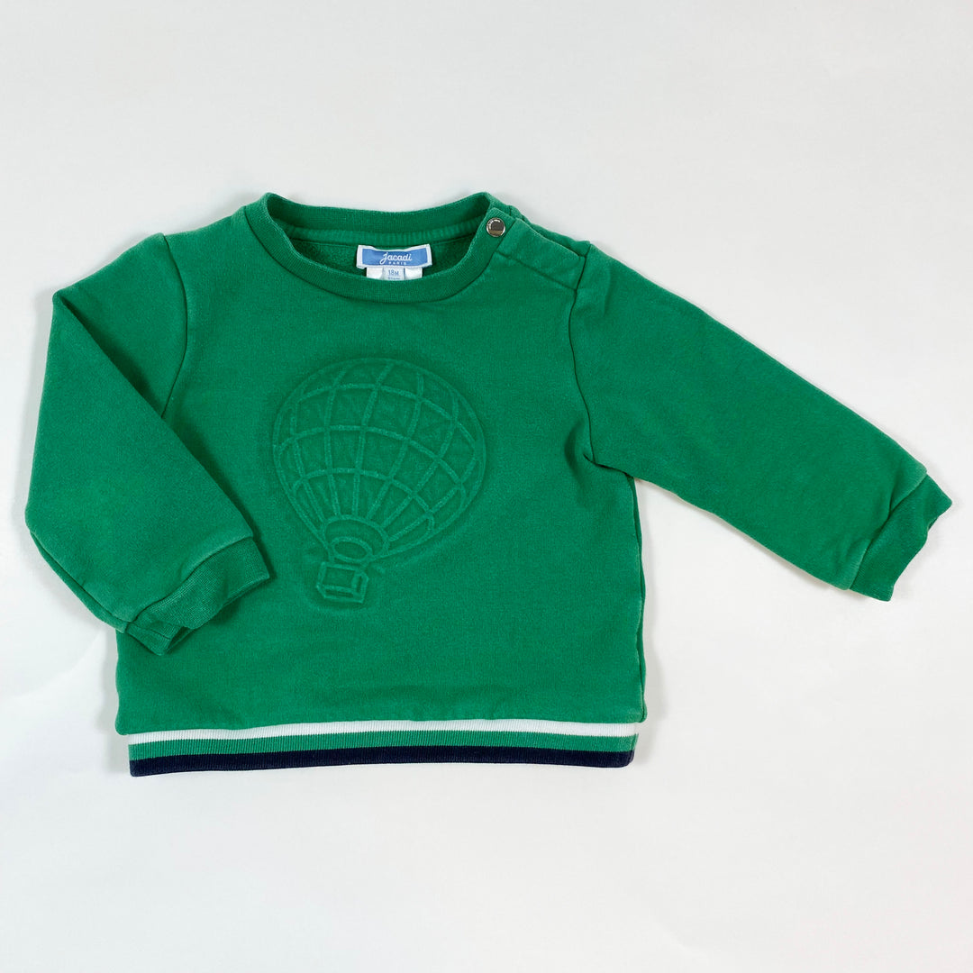 Jacadi green balloon sweatshirt 18M/81 1