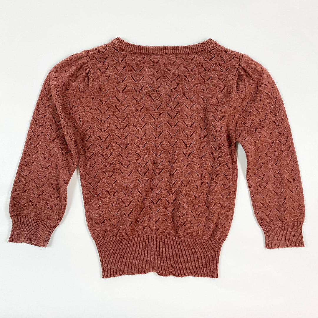 Jamie Kay bordeaux dentelle cardigan 2Y 3