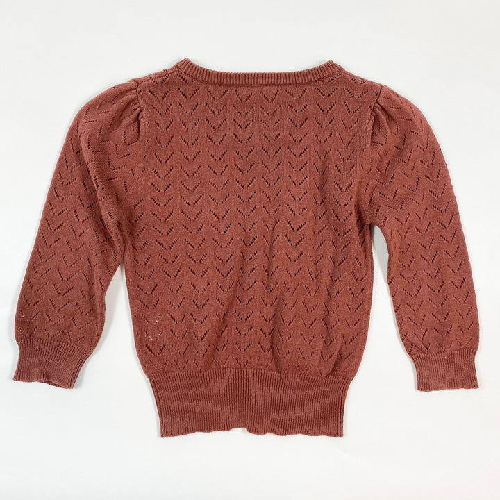 Jamie Kay bordeaux dentelle cardigan 2Y 3